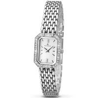 Accurist Ladies Silver Stone Set Bracelet Watch 8061