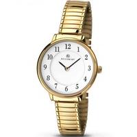 Accurist Ladies Gold Plated Expandable Bracelet Watch 8139