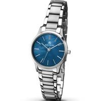 Accurist Ladies Stainless Steel Blue Mother Of Pearl Bracelet Watch 8100