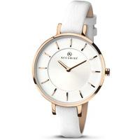 accurist ladies leather strap watch 8081