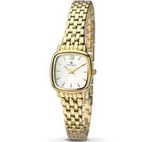 Accurist Ladies Gold Plated Mother Of Pearl Bracelet Watch 8068
