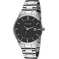 Accurist Mens Black Dial Watch MB649B