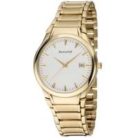 Accurist Mens Gold Plated Bracelet Watch MB864W