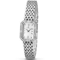 Accurist Ladies Silver Stone Set Bracelet Watch 8061