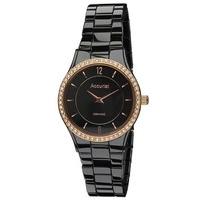 Accurist Ladies Black Ceramic Watch LB1750B