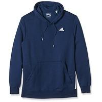 Adidas Men\'s ESS Hood Sweatshirt - Blue/White, X-Large