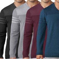 Adidas Club 3 Stripes V-Neck Sweaters