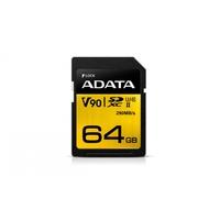 adata premier one 64gb sdxc card uhs ii class 10 u3