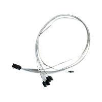 Adaptec - Serial Attached Scsi (sas) Internal Cable - With Sidebands - 4-lane - 36 Pin 4x Mini Sas Hd (sff-8643) - 7 Pin Serial Ata - 80 Cm.