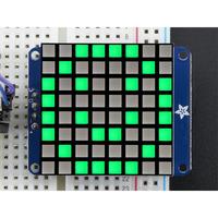 adafruit 1856 small 12 8x8 bright square led matrix with i2c bac