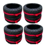 Adjustable Size 4 Piece Spare Tyre Cover Set