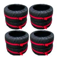 adjustable size 4 piece spare tyre cover set