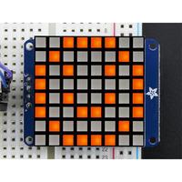 adafruit 1854 small 12 8x8 bright square led matrix with i2c bac