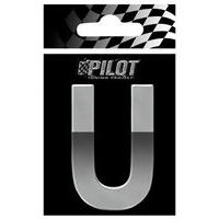 Ades Letter U T-4 70mm Chrome