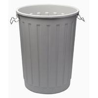 addis dustbin base rnd 90ltr blk b766gry