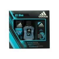 adidas ice dive gift set 50ml edt 250ml shower gel 150ml deodorant bod ...