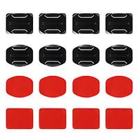 Adhesive Mounts Flat Adhesive Pads Curved Adhesive Pads Mount / Holder All in One ForAll Gopro Gopro 5 Gopro 4 Gopro 4 Silver Gopro 4
