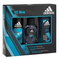 adidas ice dive trio body spray shower gel edt set