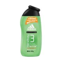 Adidas 3 Man Active Start Hair & Body Shower Gel (250 ml)