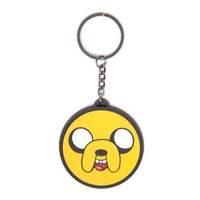 Adventure Time Unisex Jake Face Rubber Keychain One Size Multi-colour (ke260322adv)