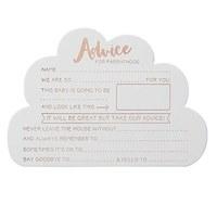 Advice Cards Rose Gold For New Parents - 10 Pack