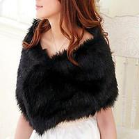 Adjustable Faux Fur Evening Shawl (More Colors)