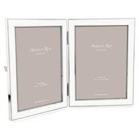 Addison Ross Photoframe 5x7 Double Enamel White