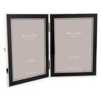 addison ross photoframe 5x7 double enamel black