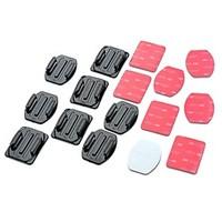 Adhesive Mounts Flat Adhesive Pads Curved Adhesive Pads For Gopro 5/4/3/3/2/1Skate Universal Auto Military Snowmobiling Aviation Film