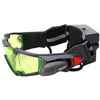 Adjustable Night Vision 25 Feet Goggles with Flip-out Lights Green Lens Great Toy for Kids Waterproof Fogproof