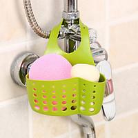 Adjustable Snap Sponge Faucet Storage Rack Drain Bag