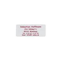 Address labels, red font, without border, self-adhesive, 1000 pcs