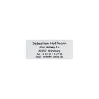 Address labels, black on white, self-adhesive, 300 pieces