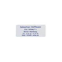 Address labels, blue font, self-adhesive, 1000 pieces Westfalia