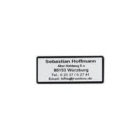 Address labels, black on white, with border, self-adhesive, 300 pieces