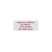 Address labels, red font, self-adhesive, 300 pieces