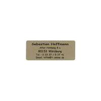 Address labels, gold background, black writing, self-adhesive, 300 pieces