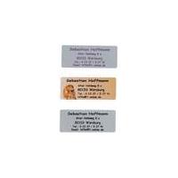 address labels silver background black writing self adhesive 300 piece ...