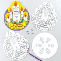 Advent Candle Colour-in Wheels (Pack of 15)