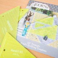 adornit 120 triangle template value pack with instruction kit 402819