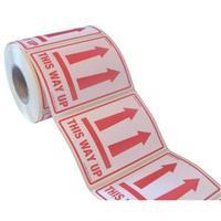 Adpac 108 x 79mm Parcel Labels This Way Up on Roll Diameter 210mm Pack