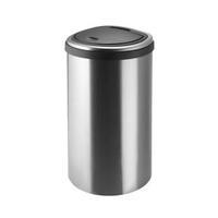 Addis 40L Deluxe D Shape Press Top Bin Polished Stainless Steel 513866