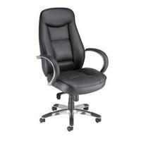 Adroit Executive Languedoc Leather Armchair Black 10488-01