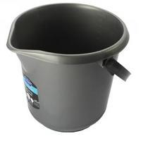 addis 10 litre plastic bucket metallic 9642met