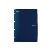 advance 4 hole stay put folder and file navy pack of 5