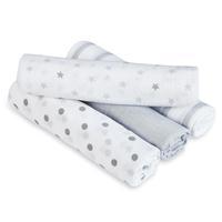 aden by aden and anais Muslin Swaddle Blanket Dove Pack Of 4