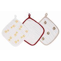 aden by aden and anais Washcloth Set Safari Friends Pack Of 3