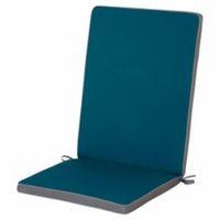 Adelaide Plain Blue & Grey High Back Seat Cushion