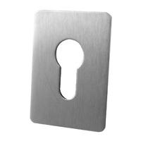Adhesive Backed EURO Keyhole Cover Stainless Steel