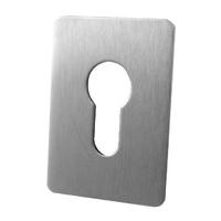 adhesive backed euro keyhole cover stainless steel